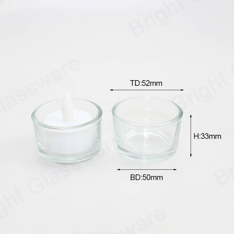 religious mini candle jars clear tea light glass candle holders for wedding  decoration centerpieces